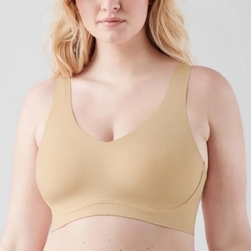 NWT True & Co Santoni Hybrid Lift Scoop Bra w/ Soft Form Band In Desert